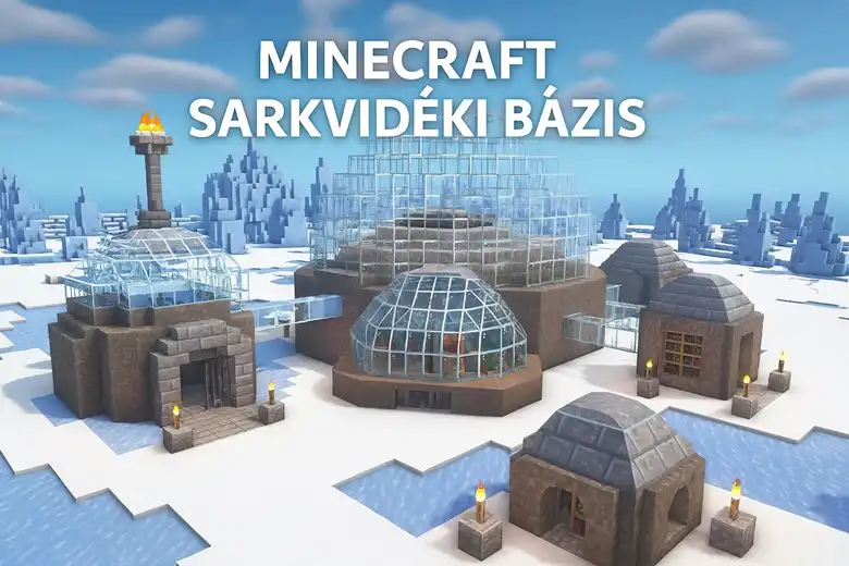Minecraft sarkvidéki bázis építménye