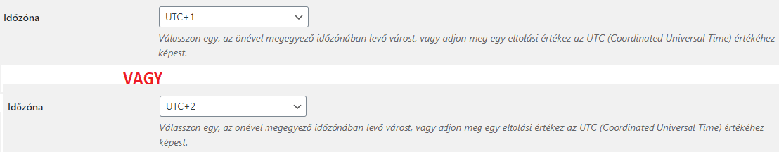 WordPress időzítő - a helyes időzóna beállítása!