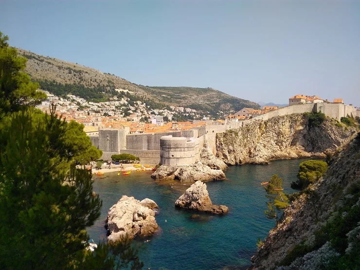Dubrovnik vÃ¡r tenger felÅ‘li gyÃ¶nyÃ¶rÅ± lÃ¡tkÃ©pe