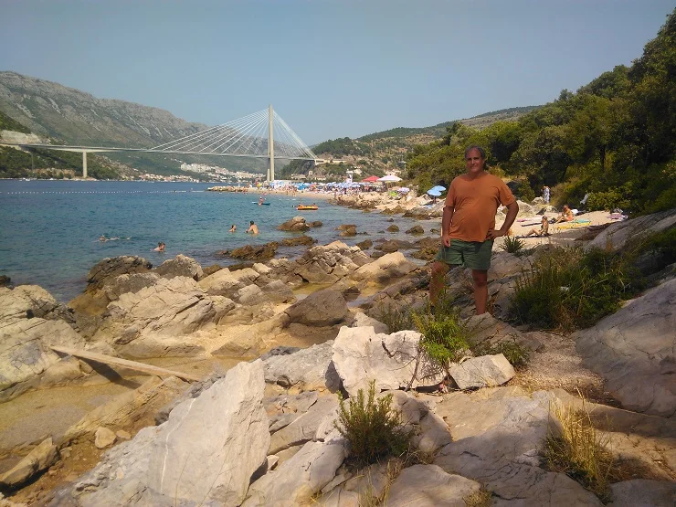 Solitudo Sunny kemping egyik partszakasza, kÃ¶zelben Dubrovnik
