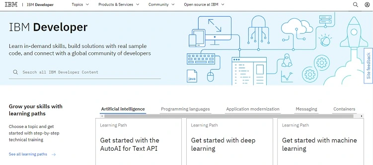 Mesterséges Intelligencia és Big Data : IBM Developer