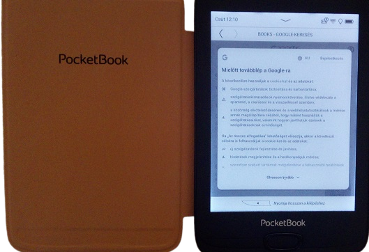 PocketBook Basic Lux 3 PB617-es modell, Google ÁSZF