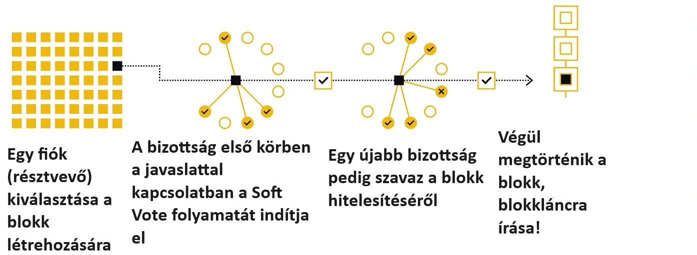 Pure Proof of Stake szavazási folyamat, egy blokklánc létrehozása!