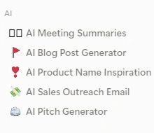 A Notion sablonok közül a mesterséges intelligencia háttértámogatást élvező blog poszt gyártó nagyon érdekes megoldás!