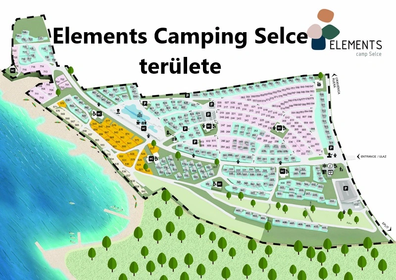 Elements Camping Selce térképe