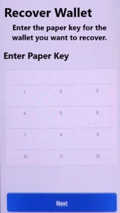 Litewallet kriptotárca helyreállítása vagy egy másik tárcád importálása a privát kulcsod, 12 db. helyreállítókifejezés segítségével!