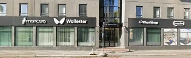A többek között KuCoin kártya forgalomba hozatalával is foglalkozó Wallester AS vállalat címén lévő irodahelyisége.