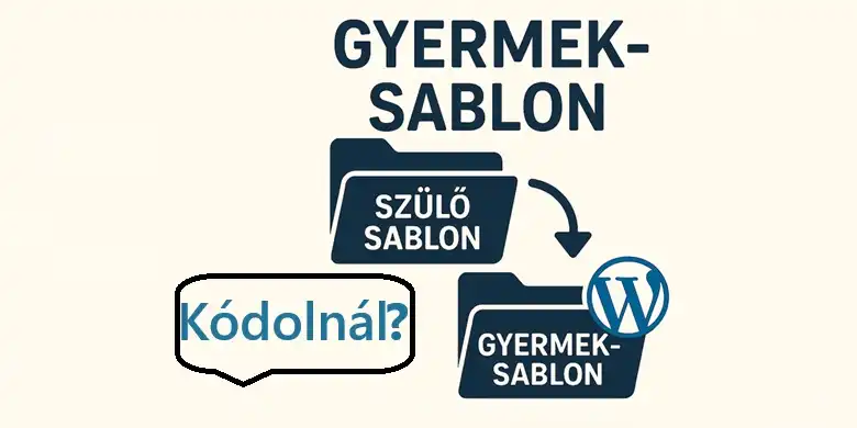 WordPress gyermek sablon