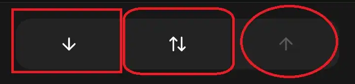 Ezekkel a gombokkal lehet a defi app kriptotárca Androidos változatában kriptovalutát fogadni, swap-olni, illetve küldeni.