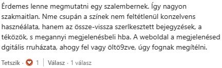 UX mánia : de inkább UI hibákra figyelmem felhívó webdesigne-al foglalkozó kritizálótól.