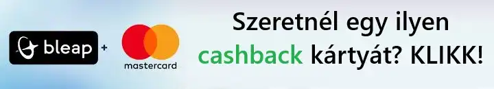 Olyan MasterCard kártya ez a Bleap kártya, amivel a vásárlásaid után a cashback akár kriptovalutában is kényelmesen kinyerhető. 