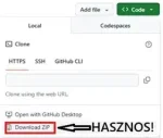 A GitHub segítségével létrehozott statikus weboldalad, blogod egyéb tartalmad, repository-d -ról egy ZIP fájlban itt tudsz biztonsági mentést csinálni.