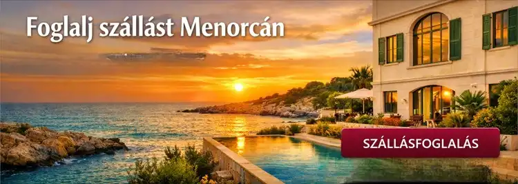 Szállás Menorca: naplementés tengerpart és mediterrán villa infinity poollal, szállásfoglaláshoz kattints a képre!